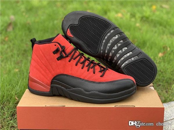 2020 air authentic 12 reverse flu game sports shoes varsity red black suede upper retro real carbon fiber xii men sneakers with box
2020 air authentic 12 reverse flu game sports shoes varsity red black suede upper retro real carbon fiber xii men sneakers with box