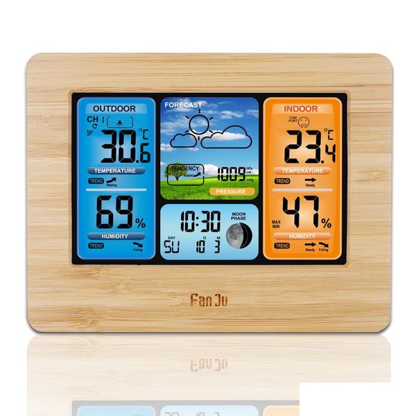 fanju fj3373 weather station barometer hygrometer wireless sensor lcd display weather forecast bbyedt packing2010
fanju fj3373 weather station barometer hygrometer wireless sensor lcd display weather forecast bbyedt packing2010