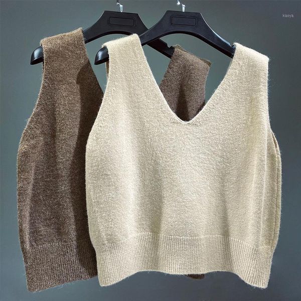 women famous sleeveless wool vest o-neck knitted and blouses female jumper pull femme s72151, White;black
women famous sleeveless wool vest o-neck knitted and blouses female jumper pull femme s72151, White;black