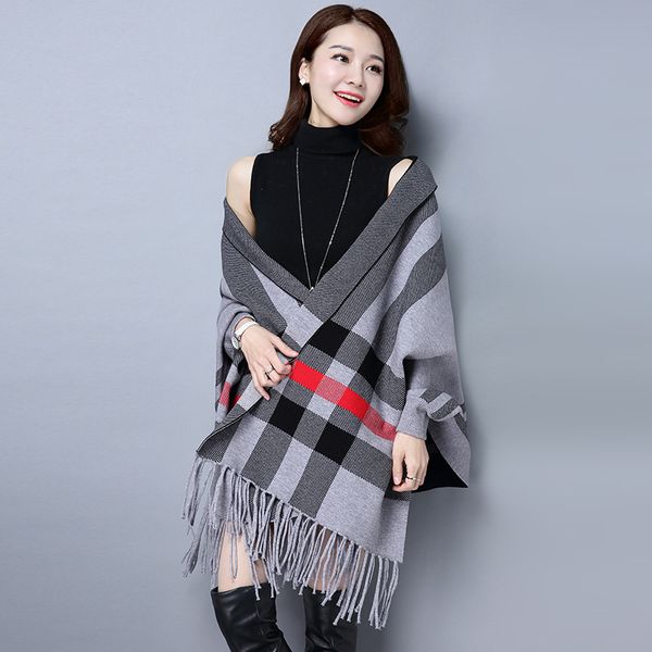 20 fashion new winter autumn and winter shawl scarf scarf cashmere ladies wild plaid travel european folk style cardigan tassel knitted shaw, Black
20 fashion new winter autumn and winter shawl scarf scarf cashmere ladies wild plaid travel european folk style cardigan tassel knitted shaw, Black