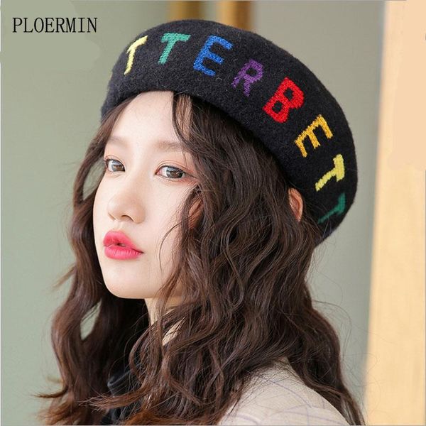 2020 new winter women's french style letter wool knitted beret hats women fashion warm painter berets hat female beanies cap, Blue;gray
2020 new winter women's french style letter wool knitted beret hats women fashion warm painter berets hat female beanies cap, Blue;gray
