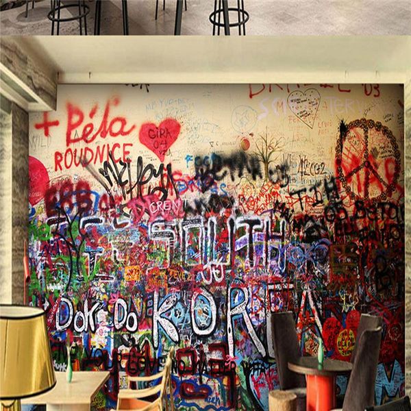 wallpapers custom po wall papers retro nostalgic graffiti for walls 3d living room letter personality creative murals
wallpapers custom po wall papers retro nostalgic graffiti for walls 3d living room letter personality creative murals
