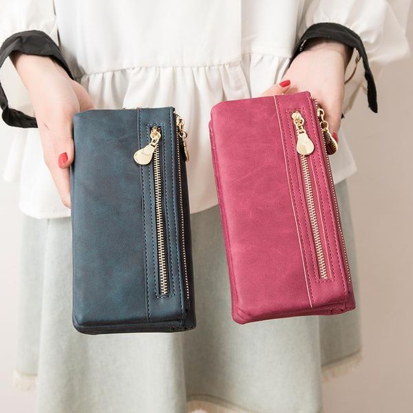 leather retro wallet woman's long multi-functional woman's wallet carry bag zero, Red;black
leather retro wallet woman's long multi-functional woman's wallet carry bag zero, Red;black