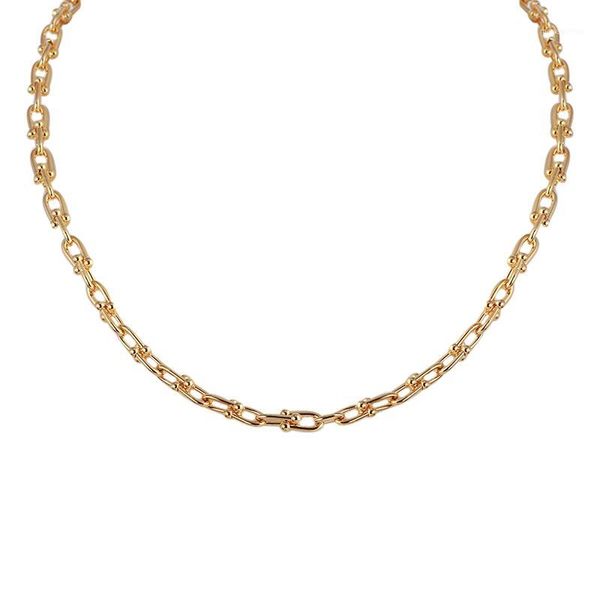 europe and the united states jewelry fashion cool wind simple personality u-buckle thick chain stacked necklace girls necklace1, Golden;silver
europe and the united states jewelry fashion cool wind simple personality u-buckle thick chain stacked necklace girls necklace1, Golden;silver