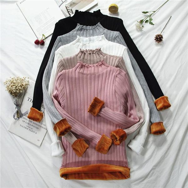 women's sweaters korean women turtleneck sweater plus velvet warm woman thermal thick elastic long sleeve knit xl, White;black
women's sweaters korean women turtleneck sweater plus velvet warm woman thermal thick elastic long sleeve knit xl, White;black