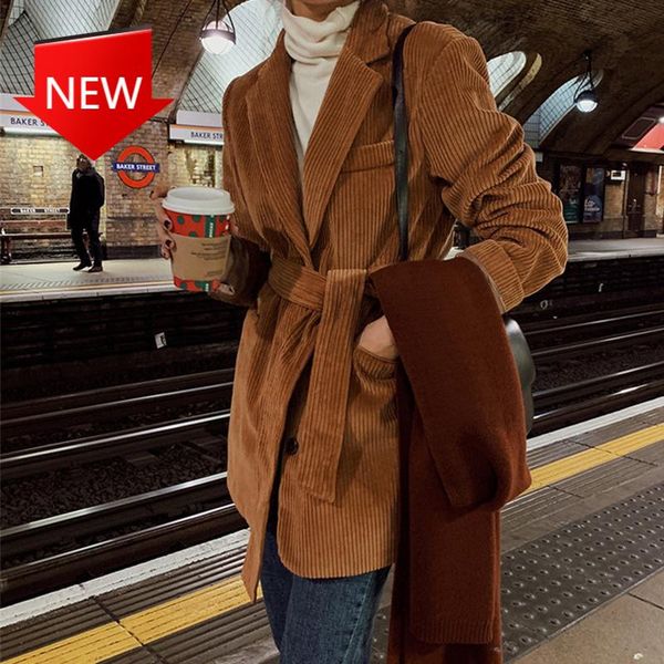 winter vintage suit collar tie waistband slim straight coat elegant jacket women office wear korean chic autumn, Black;brown
winter vintage suit collar tie waistband slim straight coat elegant jacket women office wear korean chic autumn, Black;brown