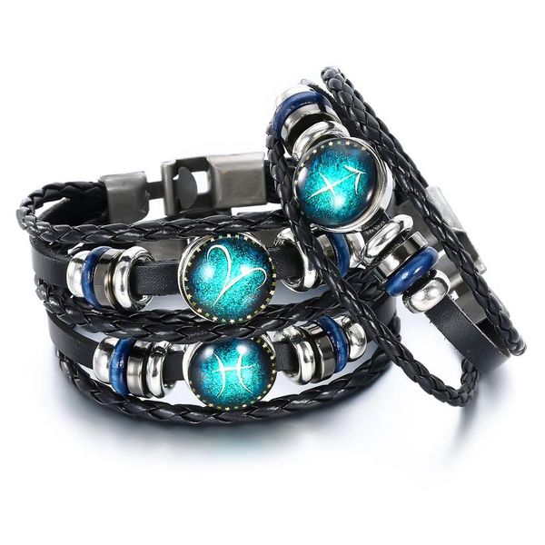 en 12 constellation handmade time gem zodiac print leather bracelets glass snap button jewelry bracelet bangle for h bbyamp, Silver
en 12 constellation handmade time gem zodiac print leather bracelets glass snap button jewelry bracelet bangle for h bbyamp, Silver