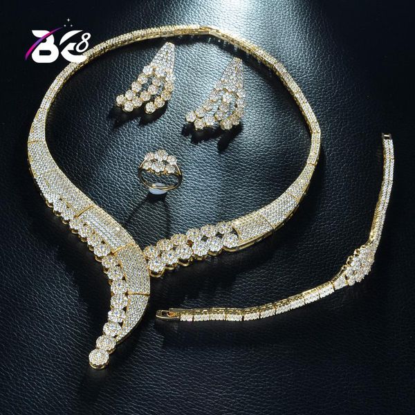 be 8 famous luxury shinning gold color women wedding set bridal 4pcs cubic zirconia necklace dubai dress jewelry set s243, Silver
be 8 famous luxury shinning gold color women wedding set bridal 4pcs cubic zirconia necklace dubai dress jewelry set s243, Silver