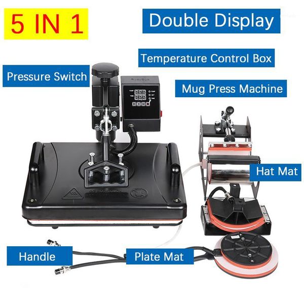 printers double display 30*38cm 5 in 1 combo heat press machine 2d sublimation printer printing t-shirt cap mug plates case1
printers double display 30*38cm 5 in 1 combo heat press machine 2d sublimation printer printing t-shirt cap mug plates case1