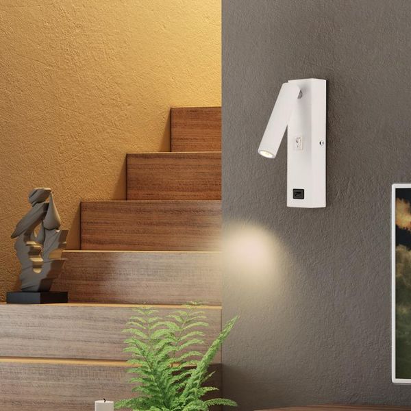 3w cob led bedside light fixture wall sconce lamp switch usb charging port l white/black shell
3w cob led bedside light fixture wall sconce lamp switch usb charging port l white/black shell