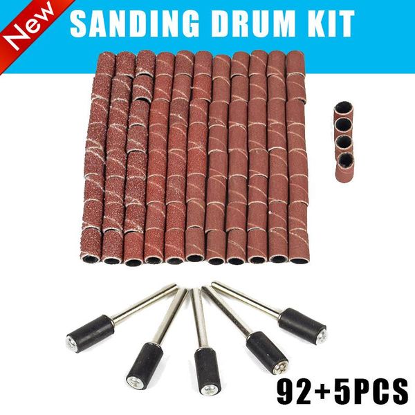 nail drill & accessories 97pcs sanding drum kit #60 #120 #240 #360 grit for dremel rotary electric mill tools
nail drill & accessories 97pcs sanding drum kit #60 #120 #240 #360 grit for dremel rotary electric mill tools