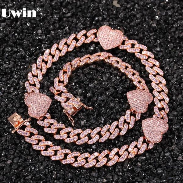 chains uwin fashion jewelry 9mm cuban cz link choker necklaces with 4 love hearts bling hiphop for women girls, Silver
chains uwin fashion jewelry 9mm cuban cz link choker necklaces with 4 love hearts bling hiphop for women girls, Silver