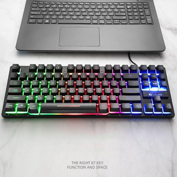 gaming keyboard 87 keys key board for pc / lapgamerseven-color backlit wired keyboard
gaming keyboard 87 keys key board for pc / lapgamerseven-color backlit wired keyboard