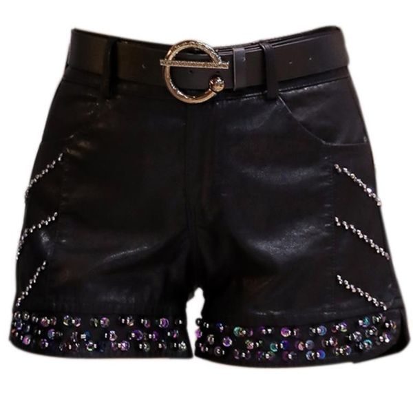 pu leather shorts women 2020 new fashion autumn winter high waist beaded packag hip shorts, Blue
pu leather shorts women 2020 new fashion autumn winter high waist beaded packag hip shorts, Blue