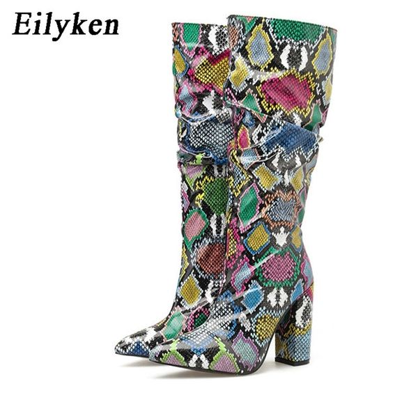 eilyken colorful snake skin boots women high heels thick mid-calf boot distressed pointed toe zip shoe pleated boots slouch 2020 y200723, Black
eilyken colorful snake skin boots women high heels thick mid-calf boot distressed pointed toe zip shoe pleated boots slouch 2020 y200723, Black