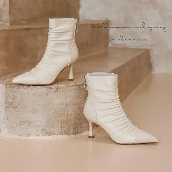 new women's zipper pointed toe ankle boots women's 2021 high heels spring autumn shoes stiletto high heel leather women boots 40, Black
new women's zipper pointed toe ankle boots women's 2021 high heels spring autumn shoes stiletto high heel leather women boots 40, Black
