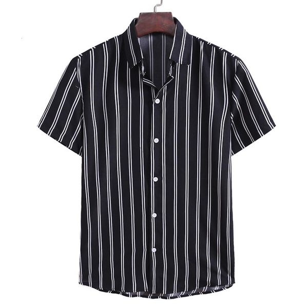 kancoold shirt men's summer fashion striped printed short-sleeved shirt turndown collar comfortable mens shirts casual may29, White;black
kancoold shirt men's summer fashion striped printed short-sleeved shirt turndown collar comfortable mens shirts casual may29, White;black