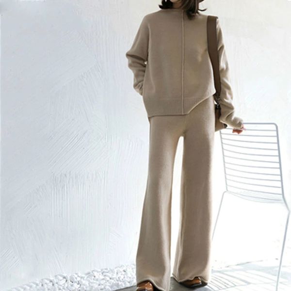 winter tracksuit 2 piece pant suits for women knitted long sleeve two piece set and pants women suit outwear korean, Gray
winter tracksuit 2 piece pant suits for women knitted long sleeve two piece set and pants women suit outwear korean, Gray