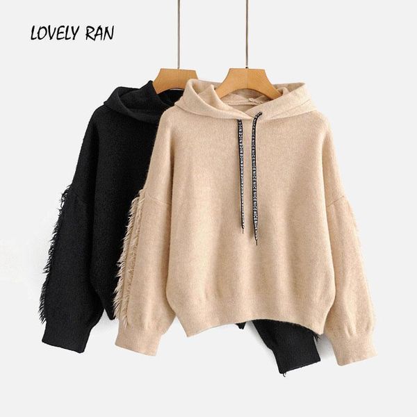 tassel women's knitted hoodies loose drawstring long sleeve hooded female pullover 2020 new winter korean casual ladies hoodie1, Black
tassel women's knitted hoodies loose drawstring long sleeve hooded female pullover 2020 new winter korean casual ladies hoodie1, Black
