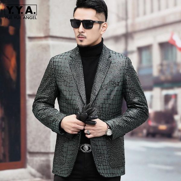 new mens crocodile pattern real sheepskin jacket slim fit business man blazer suit single breasted genuine leather jacket 4xl1, Black
new mens crocodile pattern real sheepskin jacket slim fit business man blazer suit single breasted genuine leather jacket 4xl1, Black
