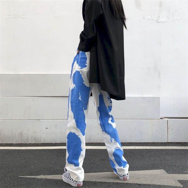 women's jeans autumn spring fashion women straight pants ins style blue tie dye wide leg loose high waist trousers bf
women's jeans autumn spring fashion women straight pants ins style blue tie dye wide leg loose high waist trousers bf