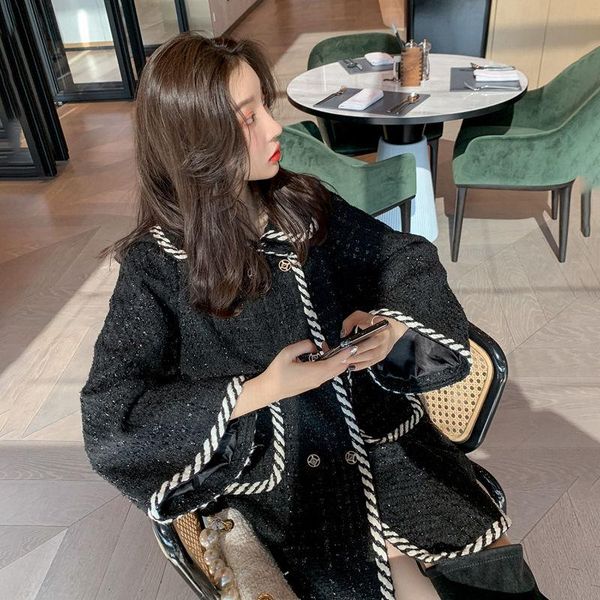 graceful chunky woolen coat women's autumn and winter 2020 new style popular mid-length all-match cape coat fashion, Black
graceful chunky woolen coat women's autumn and winter 2020 new style popular mid-length all-match cape coat fashion, Black