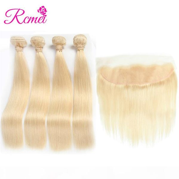 rcmei brazilian straight hair with lace frontal 613 blonde color remy human hair 4 bundles with 13*4 frontal 5pcs lot ing, Black;brown
rcmei brazilian straight hair with lace frontal 613 blonde color remy human hair 4 bundles with 13*4 frontal 5pcs lot ing, Black;brown