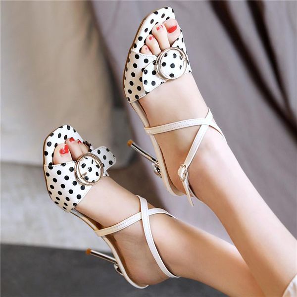 coolulu high heels womens shoes summer sandals polka dot 2020 ankle strap stiletto heel slingback sandals plus size44 45 46, Black
coolulu high heels womens shoes summer sandals polka dot 2020 ankle strap stiletto heel slingback sandals plus size44 45 46, Black