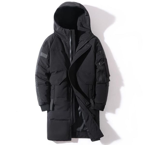 men's down & parkas 2021 winter jacket hooded fashion long coat men windproof waterproof thick warm brand mens clothing parka, Black
men's down & parkas 2021 winter jacket hooded fashion long coat men windproof waterproof thick warm brand mens clothing parka, Black
