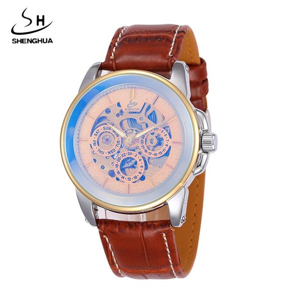 wristwatches 2021 shenhua watches classic mens gold automatic mechanical watch self-winding analog skeleton brown leather man wristwatch, Slivery;brown
wristwatches 2021 shenhua watches classic mens gold automatic mechanical watch self-winding analog skeleton brown leather man wristwatch, Slivery;brown