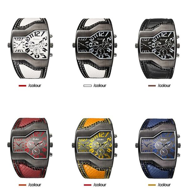 2020 oulm brand quartz watch male square dial sport wristwatches multiple time zone mens designer watches men watch, Slivery;brown
2020 oulm brand quartz watch male square dial sport wristwatches multiple time zone mens designer watches men watch, Slivery;brown