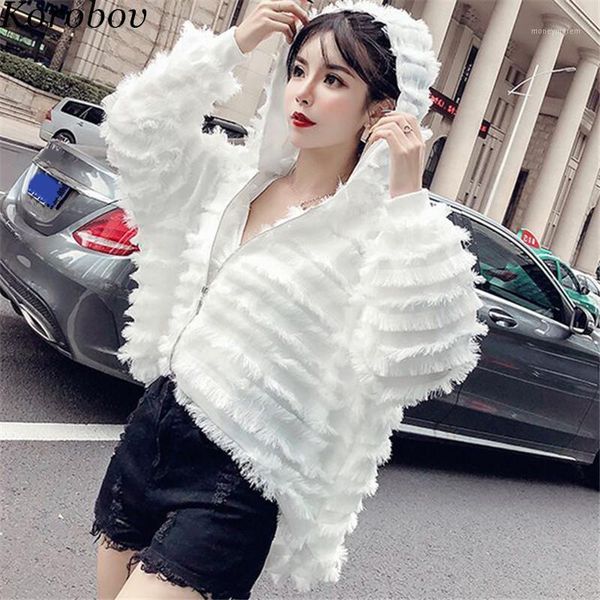 korobov 2018 auttum new arrival tassel female jackets vintage hooded o-neck women coats korean solid mujer outerwear 762111, Black;brown
korobov 2018 auttum new arrival tassel female jackets vintage hooded o-neck women coats korean solid mujer outerwear 762111, Black;brown