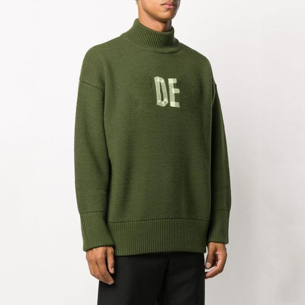 20fw new tape letter half turtleneck sweater high collar knitting pullover simple autumn winter sweater street crewneck sweatshirt, White;black
20fw new tape letter half turtleneck sweater high collar knitting pullover simple autumn winter sweater street crewneck sweatshirt, White;black