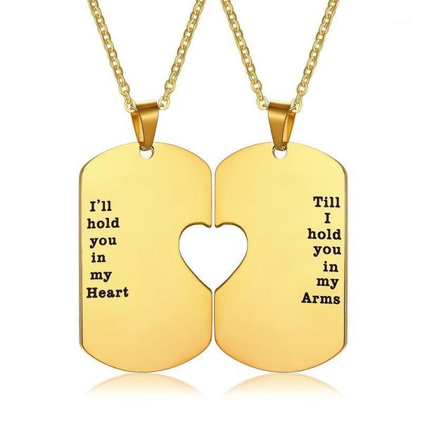 i'll hold you in my heart until i hold you in my arms puzzle couple stainless steel dog tag pendant necklace1, Silver
i'll hold you in my heart until i hold you in my arms puzzle couple stainless steel dog tag pendant necklace1, Silver