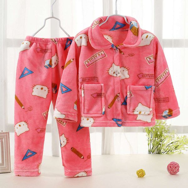 thickened children's winter pajamas flannel boys' autumn and girls' home wear baby coral veet suit z3rf, Blue;red
thickened children's winter pajamas flannel boys' autumn and girls' home wear baby coral veet suit z3rf, Blue;red