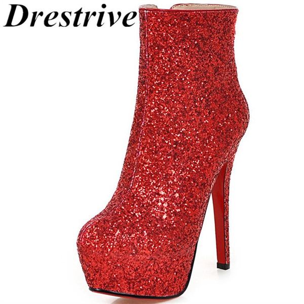 boots drestrive fashion sequined cloth bling women ankle large size 43 supper high heel 14 cm platform zipper winter, Black
boots drestrive fashion sequined cloth bling women ankle large size 43 supper high heel 14 cm platform zipper winter, Black