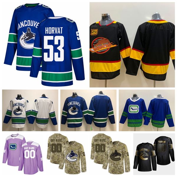 2021 customize #53 bo horvat vancouver canucks jerseys golden edition camo veterans day fights cancer custom stitched hockey jerseys, Black;red
2021 customize #53 bo horvat vancouver canucks jerseys golden edition camo veterans day fights cancer custom stitched hockey jerseys, Black;red