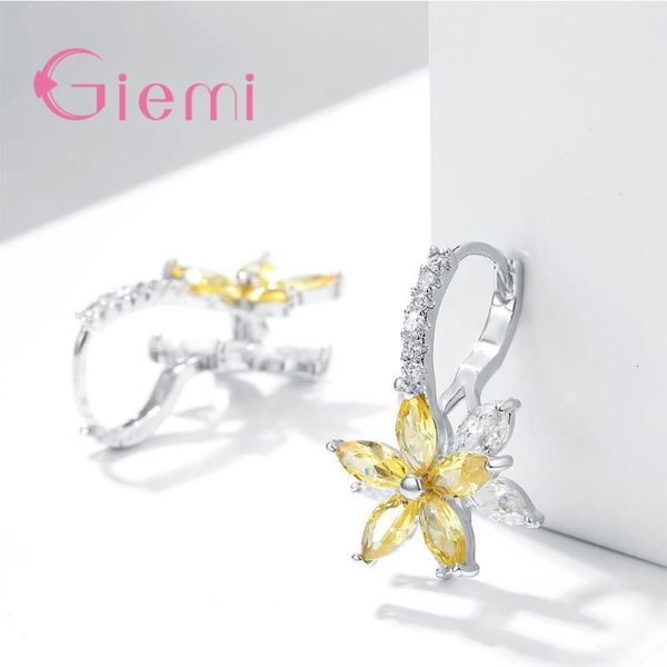 4 colors vintage love 925 sterling silver crystal flower hoop earring cubic zirconia wedding earring statement brinco, Golden;silver
4 colors vintage love 925 sterling silver crystal flower hoop earring cubic zirconia wedding earring statement brinco, Golden;silver