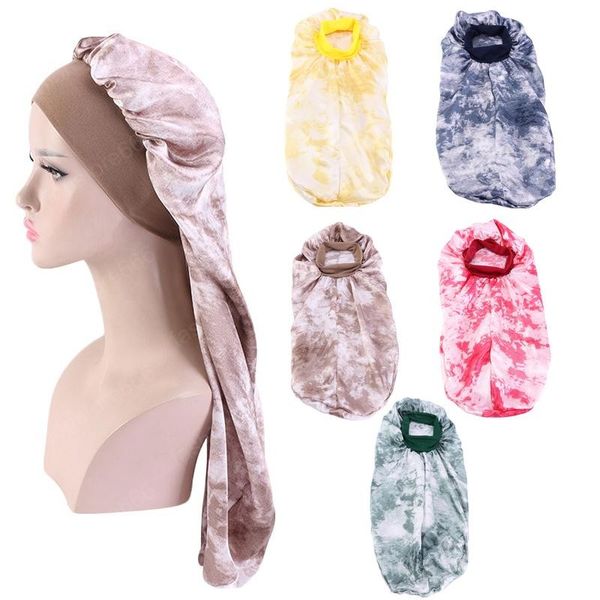 large satin sleep cap for long hair long braids bonnet elastic loose cap bonnets tie-dye sleeping hat for women with curly hair, Blue;gray
large satin sleep cap for long hair long braids bonnet elastic loose cap bonnets tie-dye sleeping hat for women with curly hair, Blue;gray