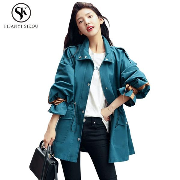 spring autumn new korean trench coat for women casual fashion short windbreaker loose plus size ladies trench outerwear lp366, Tan;black
spring autumn new korean trench coat for women casual fashion short windbreaker loose plus size ladies trench outerwear lp366, Tan;black