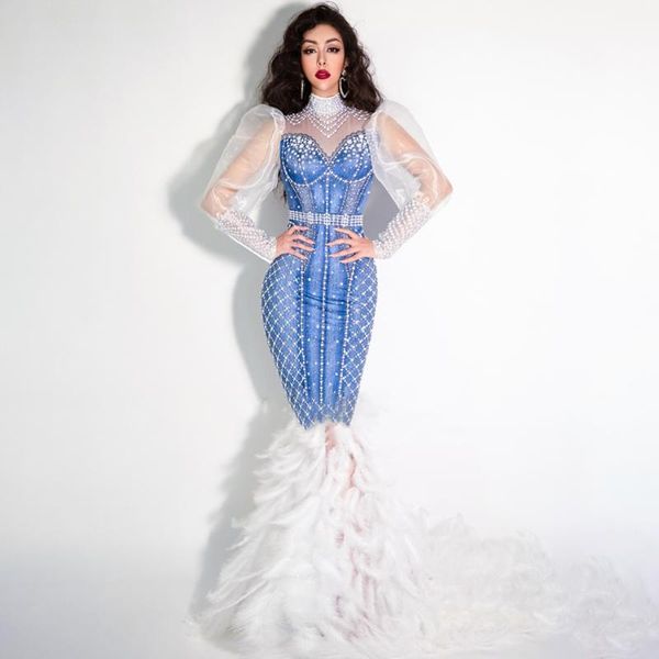 casual dresses white day haute couture pink turtleneck transparent bubble sleeve feather tight ladies club concert long dress, Black;gray
casual dresses white day haute couture pink turtleneck transparent bubble sleeve feather tight ladies club concert long dress, Black;gray