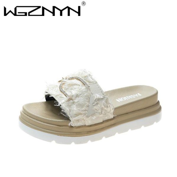 slippers wgznyn 2021 summer fur women fashion slides woman rhinestone sandals fluffy female shoes glitter indoor diamond, Black
slippers wgznyn 2021 summer fur women fashion slides woman rhinestone sandals fluffy female shoes glitter indoor diamond, Black