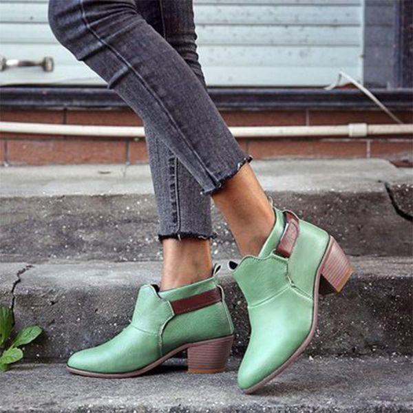 women hook loop ankle boots big size woman casual autumn winter shoes female pu leather mid heel ladies pointed toe short boots, Black
women hook loop ankle boots big size woman casual autumn winter shoes female pu leather mid heel ladies pointed toe short boots, Black