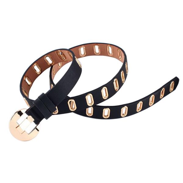 women's metal eyelet buckle pu leather casual beltwomen punk chain belt female ladies waist jeans belts, Black;brown
women's metal eyelet buckle pu leather casual beltwomen punk chain belt female ladies waist jeans belts, Black;brown