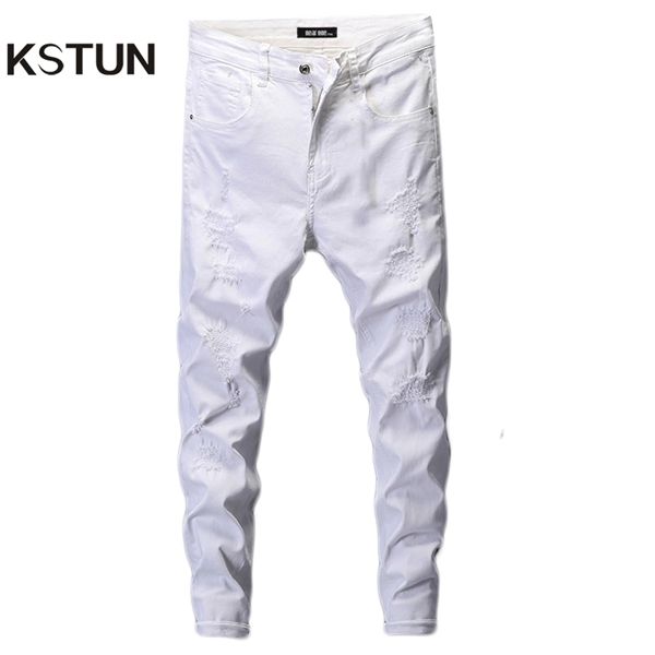 ripped for men skinny white stretch denim pants mens brand streetwear biker jeans male hip hop size 42 c1123, Blue
ripped for men skinny white stretch denim pants mens brand streetwear biker jeans male hip hop size 42 c1123, Blue
