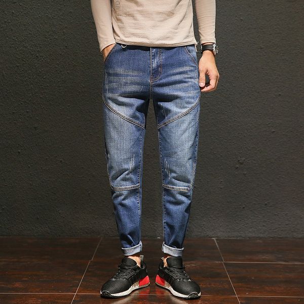 the new 2019 age season han edition little joker men jeans men's cultivate morality leisure trousers, Blue
the new 2019 age season han edition little joker men jeans men's cultivate morality leisure trousers, Blue