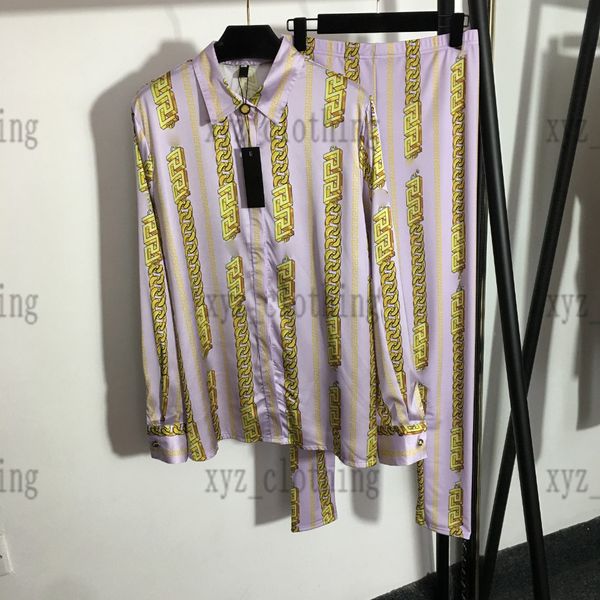 womens pants 22ss spring polo blouse + trousers slim leggings sets chain print female tracksuit summer brand designer women shirts size sml, White
womens pants 22ss spring polo blouse + trousers slim leggings sets chain print female tracksuit summer brand designer women shirts size sml, White
