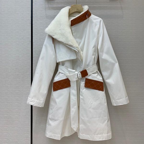 luxury patchwork leather parkas down jacket winter warm long women padded coats elegant with belts kg-436, Black
luxury patchwork leather parkas down jacket winter warm long women padded coats elegant with belts kg-436, Black