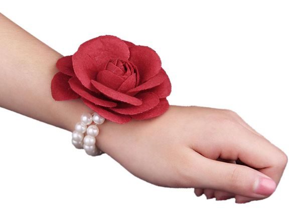silk rose flower boutonniere bride wrist corsage man suit brooch women hand wedding flowers with pearl chain party decoration
silk rose flower boutonniere bride wrist corsage man suit brooch women hand wedding flowers with pearl chain party decoration