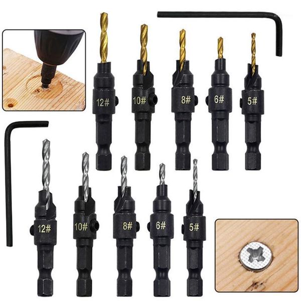 6pcs/set woodworking drill bit set drilling pilot holes for screw sizes hand tool #5 #6 #8 #10 #12 countersink drill metal bit1
6pcs/set woodworking drill bit set drilling pilot holes for screw sizes hand tool #5 #6 #8 #10 #12 countersink drill metal bit1